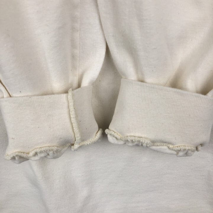 90'S Hanes BEEFY-T Animal Pattern Long-Sleeve T-Shirt, Made in USA, Men's Size M (Equivalent), Vintage cotton white type Vintage Second Hand