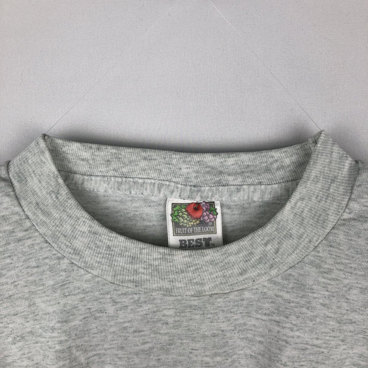 90'S Fruit of the Loom Best Long Sleeve T-Shirt, Made in USA, Men's XL, Vintage cotton white type Vintage Second Hand