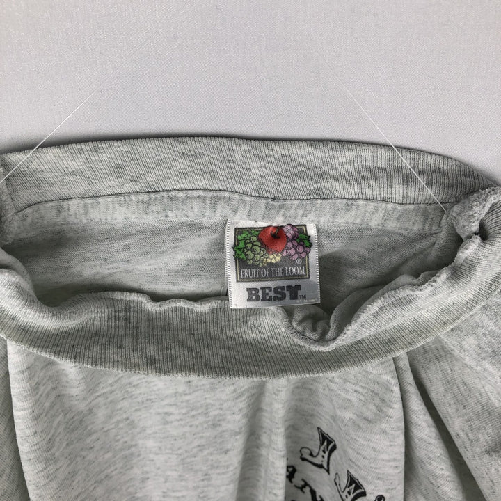 90'S Fruit of the Loom Best Long Sleeve T-Shirt, Made in USA, Men's XL, Vintage cotton white type Vintage Second Hand