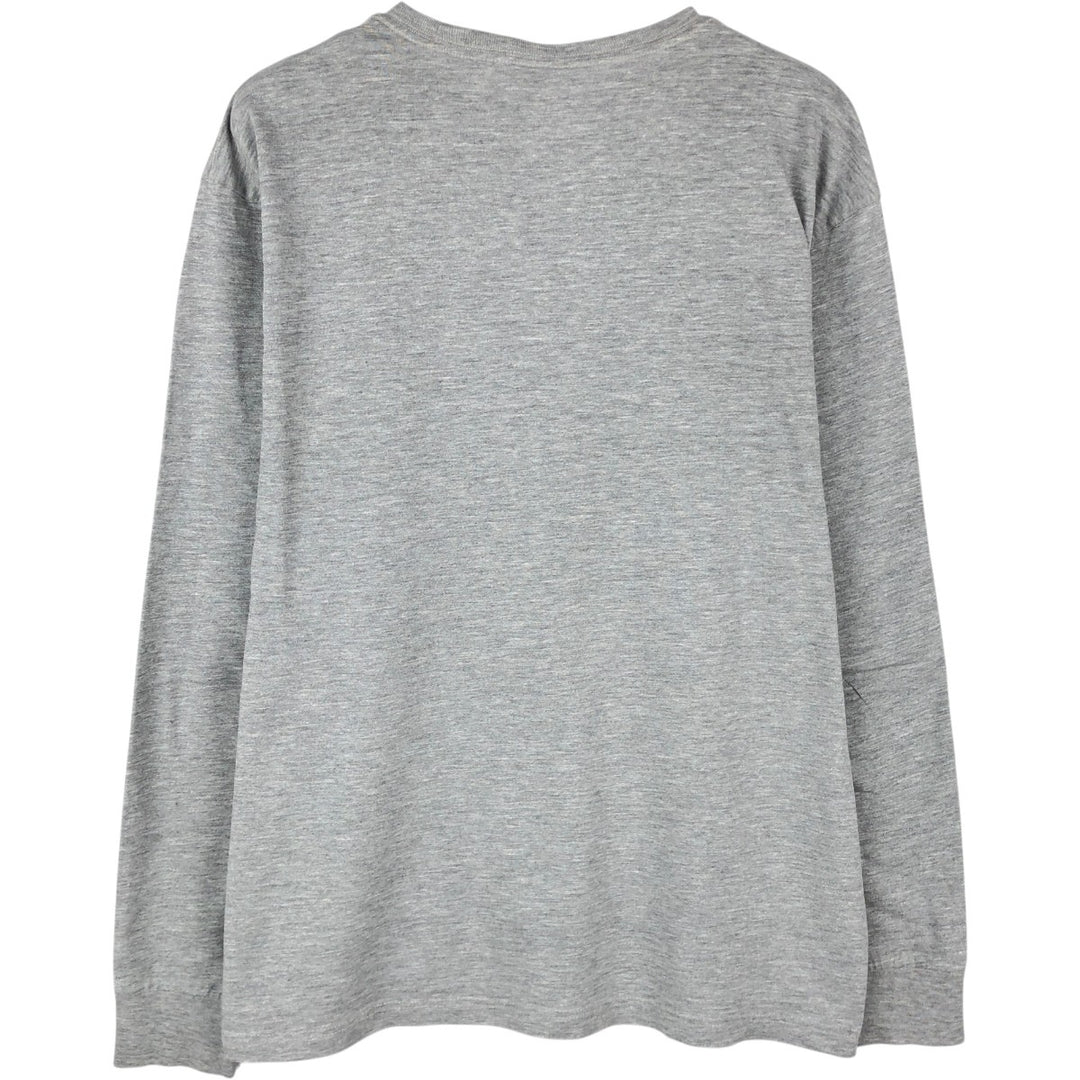 Ralph Lauren POLO by Ralph Lauren long-sleeved T-shirt, men's size M cotton gray type Vintage Second Hand