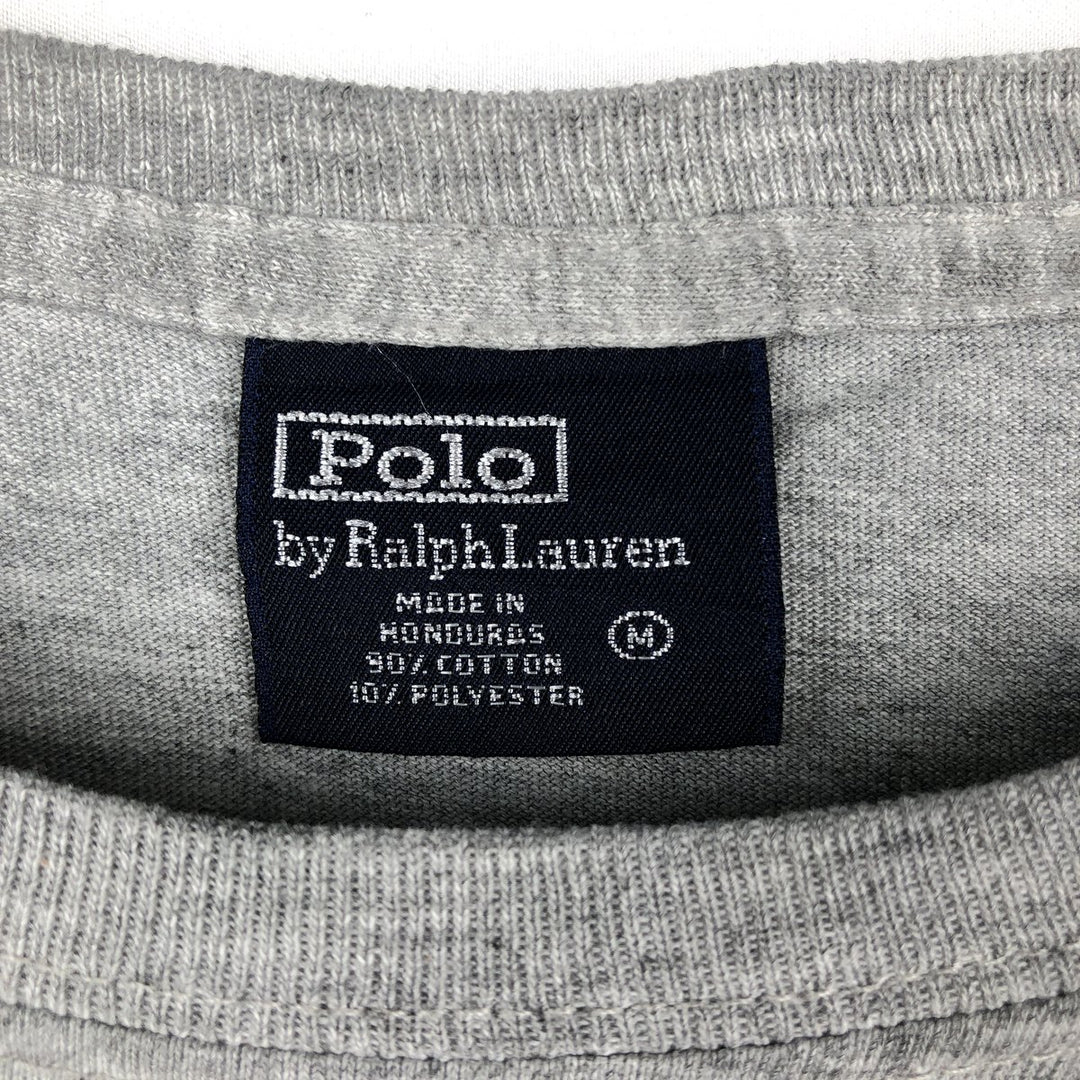 Ralph Lauren POLO by Ralph Lauren long-sleeved T-shirt, men's size M cotton gray type Vintage Second Hand