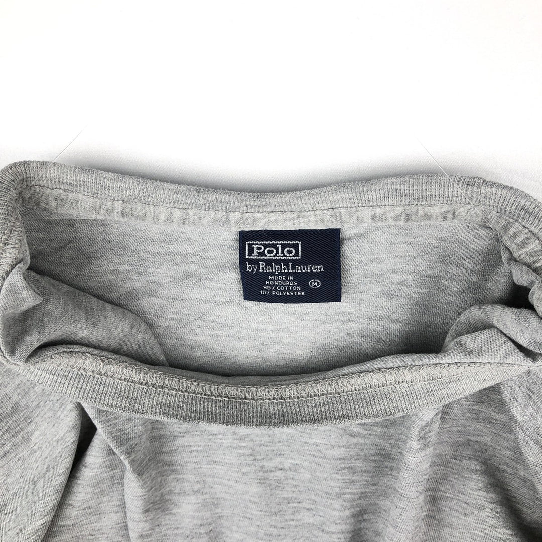 Ralph Lauren POLO by Ralph Lauren long-sleeved T-shirt, men's size M cotton gray type Vintage Second Hand