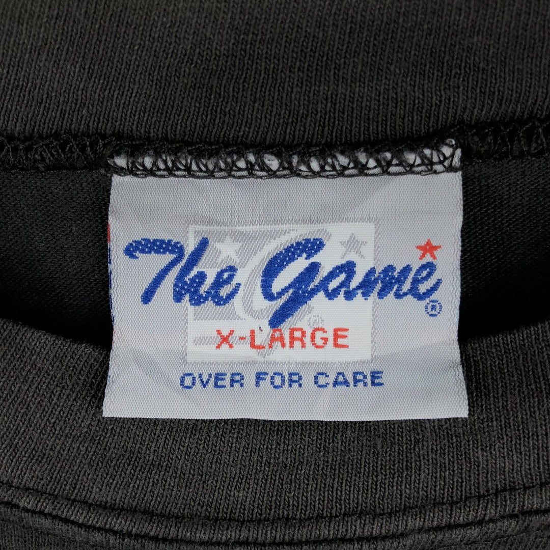90'S THE GAME NFL NEW YORK JETS Long-Sleeve T-Shirt, Men's XL (approx.), Vintage cotton black type Vintage Second Hand