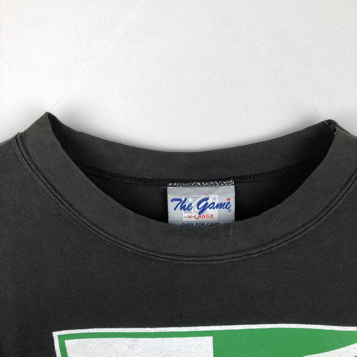 90'S THE GAME NFL NEW YORK JETS Long-Sleeve T-Shirt, Men's XL (approx.), Vintage cotton black type Vintage Second Hand
