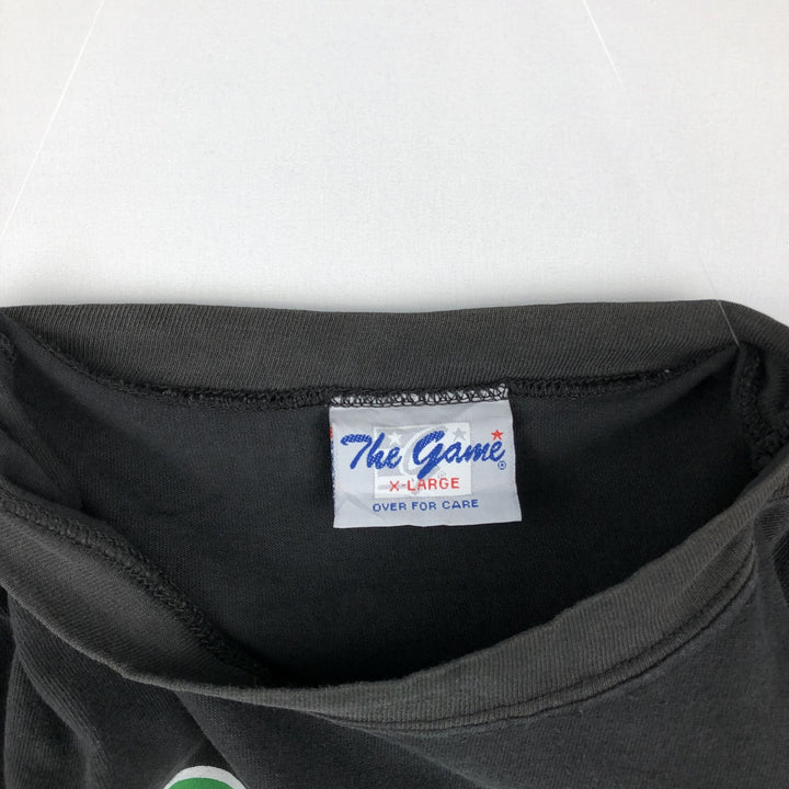 90'S THE GAME NFL NEW YORK JETS Long-Sleeve T-Shirt, Men's XL (approx.), Vintage cotton black type Vintage Second Hand