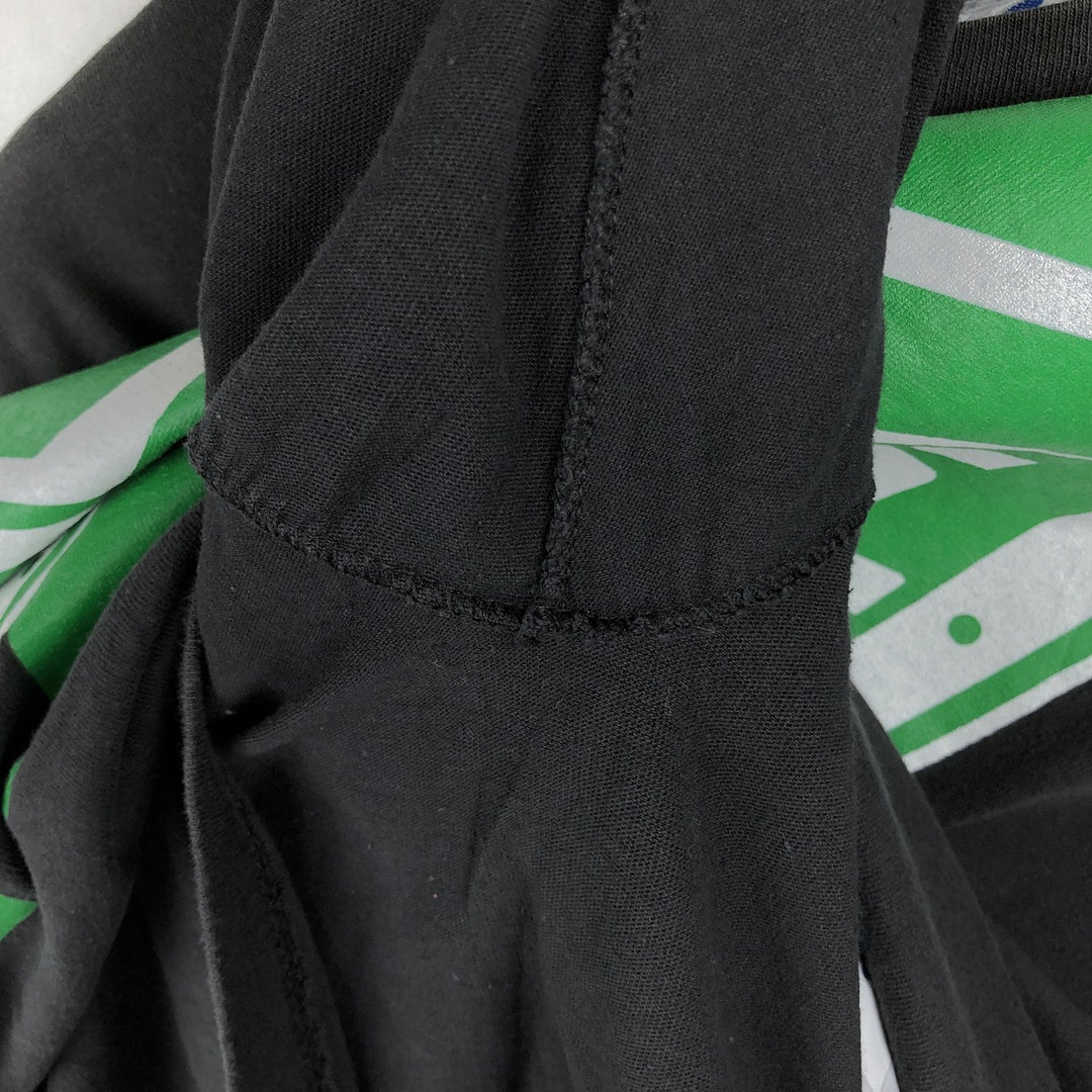 90'S THE GAME NFL NEW YORK JETS Long-Sleeve T-Shirt, Men's XL (approx.), Vintage cotton black type Vintage Second Hand