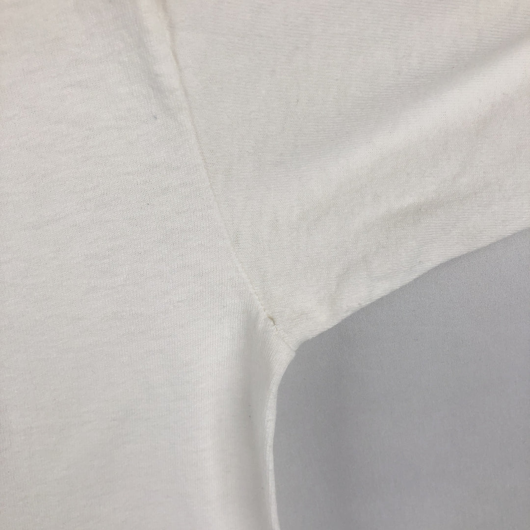 90'S ONEITA POWER-T Animal Pattern Long-Sleeve T-Shirt, Made in USA, Men's Size M (Equivalent), Vintage cotton white type Vintage Second Hand