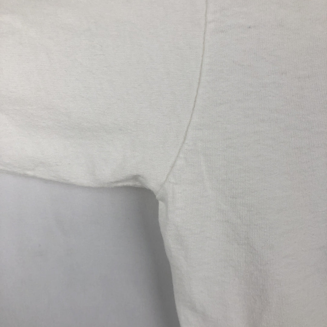 90'S ONEITA POWER-T Animal Pattern Long-Sleeve T-Shirt, Made in USA, Men's Size M (Equivalent), Vintage cotton white type Vintage Second Hand