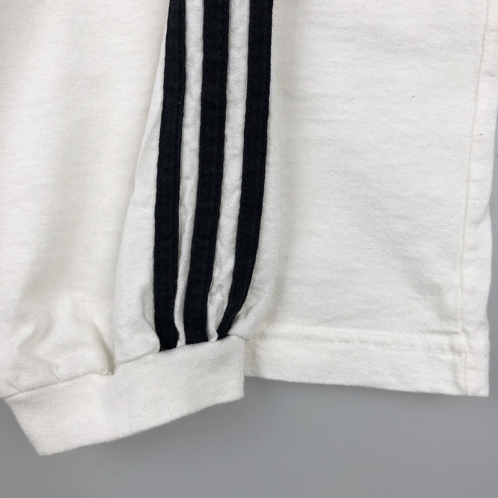 90s-00'S Adidas Long-Sleeve T-Shirt, Men's Size XL (Equivalent), Vintage cotton white type Vintage Second Hand