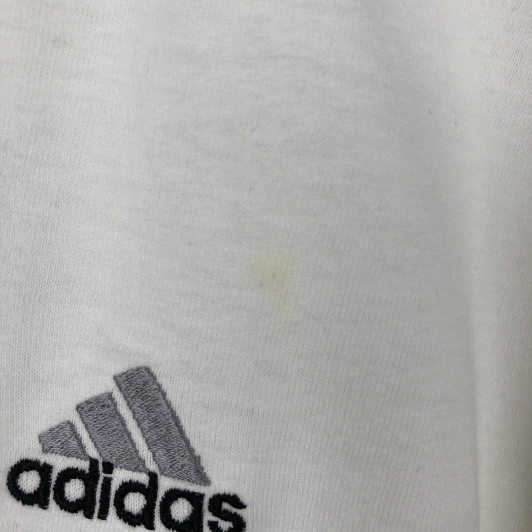 90s-00'S Adidas Long-Sleeve T-Shirt, Men's Size XL (Equivalent), Vintage cotton white type Vintage Second Hand