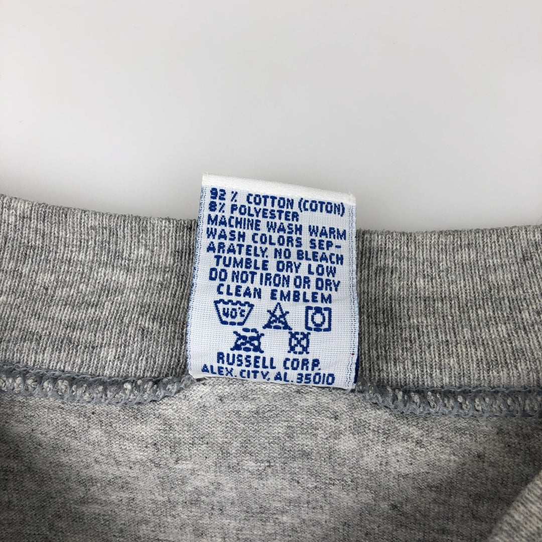 90'S Russell Penn State University College Long-Sleeve T-Shirt, Made in USA, Men's XL equivalent, Vintage cotton gray type Vintage Second Hand