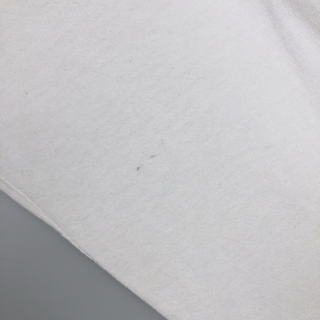 90'S Adidas Long Sleeve T-Shirt, Made in USA, Men's L Size, Vintage cotton white type Vintage Second Hand