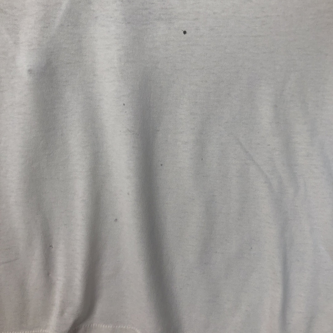 90'S Tee Jays HEF-T Long-Sleeve T-Shirt, Made in USA, Men's XL Equivalent, Vintage cotton white type Vintage Second Hand