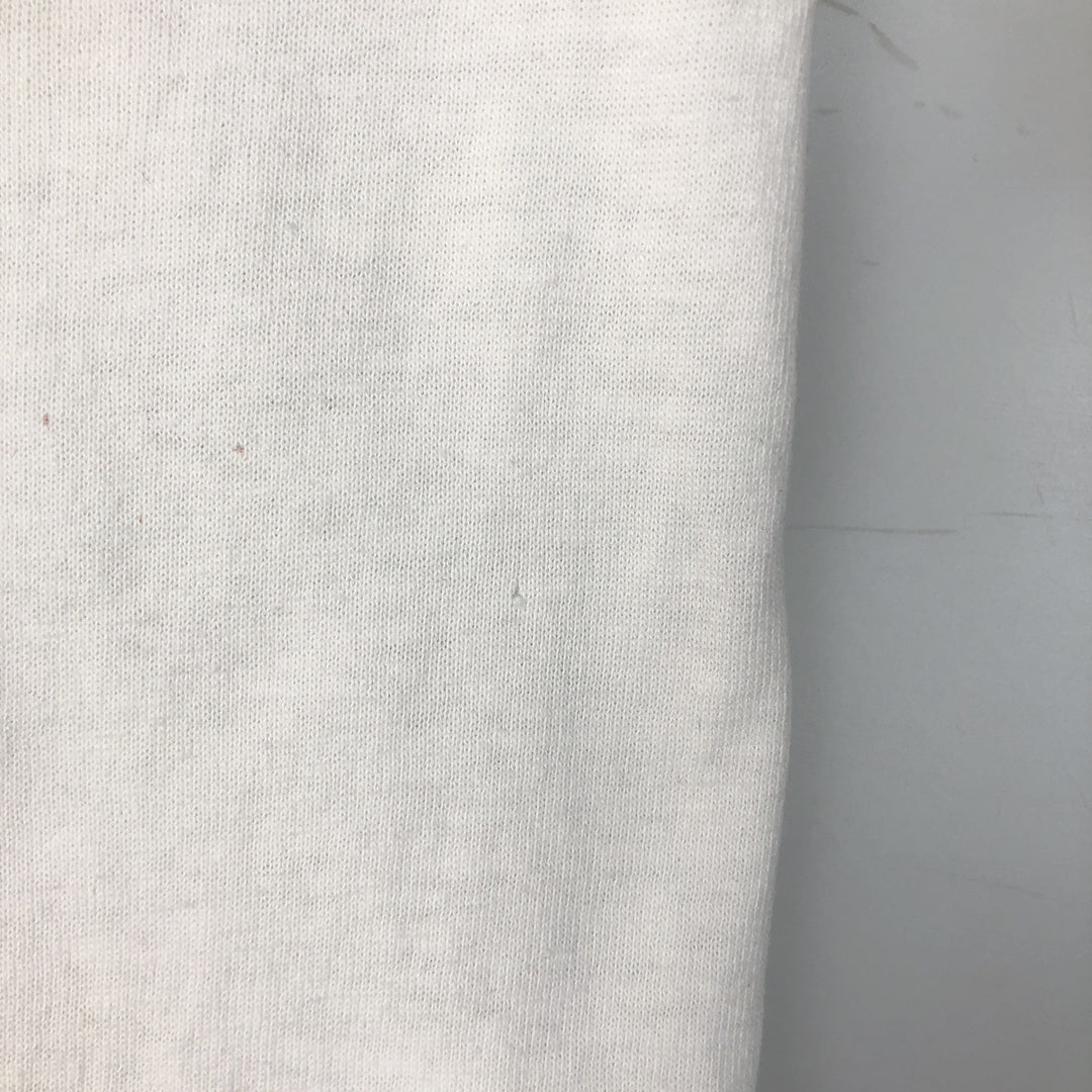 90'S Tee Jays HEF-T Long-Sleeve T-Shirt, Made in USA, Men's XL Equivalent, Vintage cotton white type Vintage Second Hand