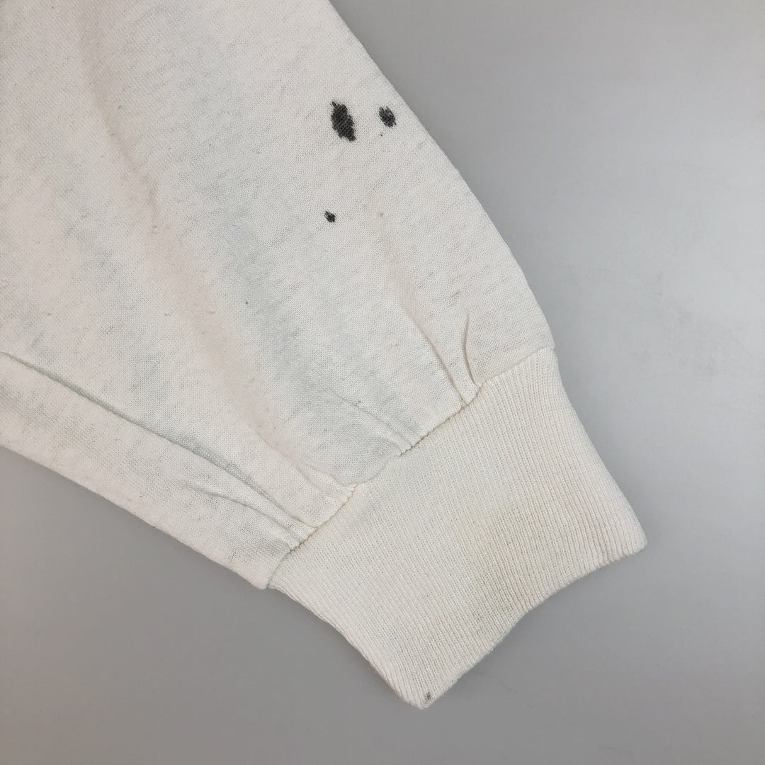 90'S Tee Jays HEF-T Long-Sleeve T-Shirt, Made in USA, Men's XL Equivalent, Vintage cotton white type Vintage Second Hand