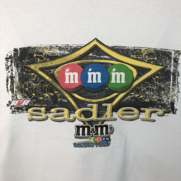 CHASE M And M's Advertising Long-Sleeve T-Shirt (Men's XL equivalent) cotton white type Vintage Second Hand