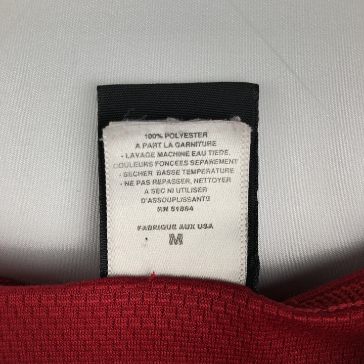 1990'S Patagonia Capilene Henley Neck Long-Sleeve T-Shirt, Made in USA, Men's Size M (Equivalent), Vintage polyester red type Vintage Second Hand