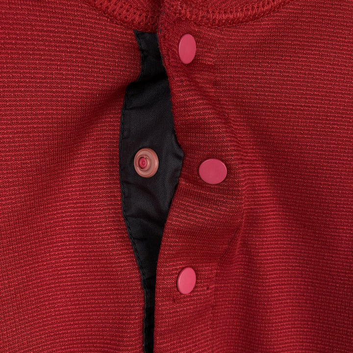 1990'S Patagonia Capilene Henley Neck Long-Sleeve T-Shirt, Made in USA, Men's Size M (Equivalent), Vintage polyester red type Vintage Second Hand