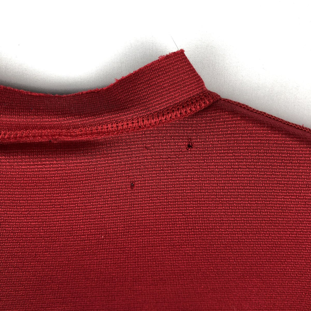 1990'S Patagonia Capilene Henley Neck Long-Sleeve T-Shirt, Made in USA, Men's Size M (Equivalent), Vintage polyester red type Vintage Second Hand