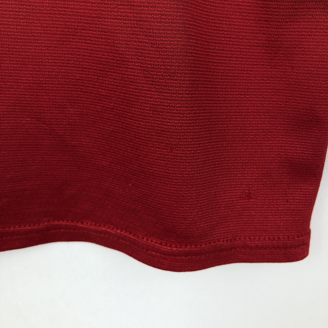 1990'S Patagonia Capilene Henley Neck Long-Sleeve T-Shirt, Made in USA, Men's Size M (Equivalent), Vintage polyester red type Vintage Second Hand