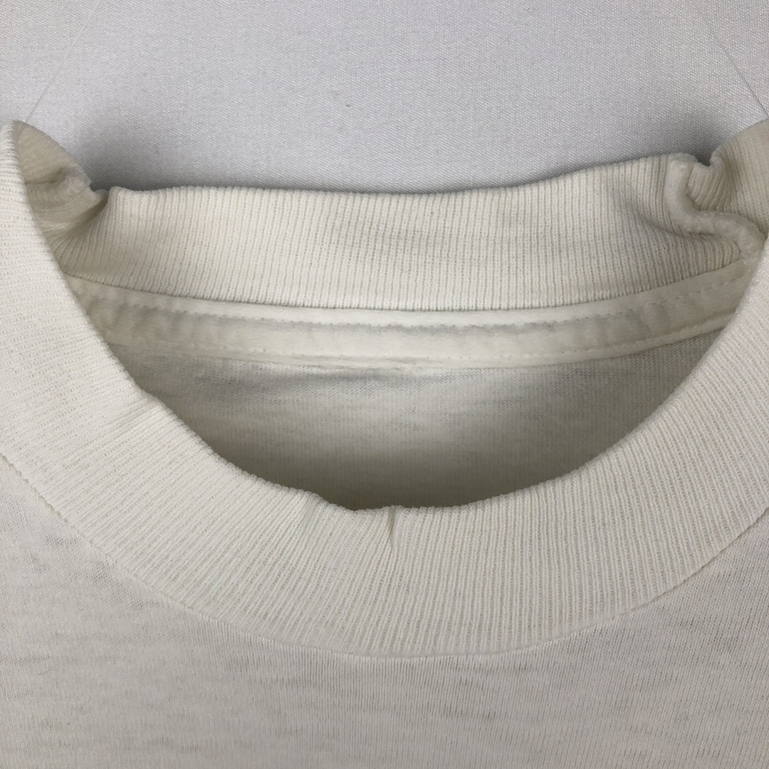 90'S Long-Sleeve T-Shirt, Men's Size XL (Equivalent), Vintage unclear white type Vintage Second Hand