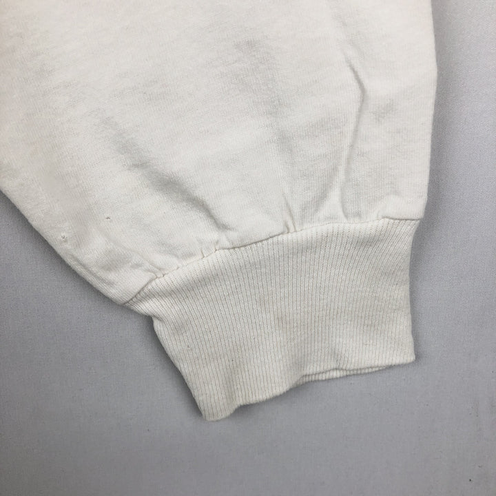 90'S Long-Sleeve T-Shirt, Men's Size XL (Equivalent), Vintage unclear white type Vintage Second Hand
