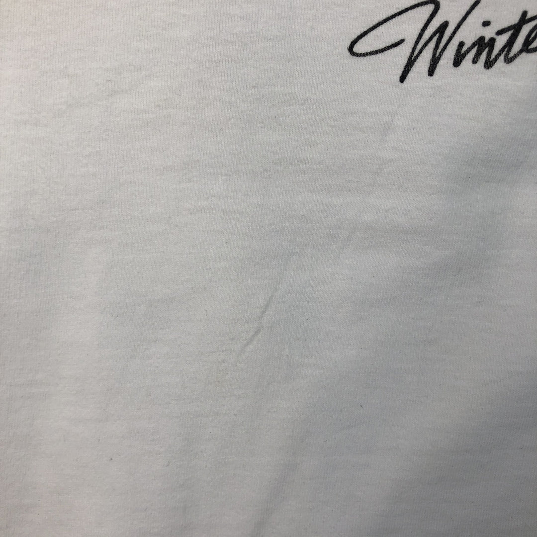 80'S ALORE Advertising Long-Sleeve T-Shirt, Made in USA, Men's Size L (Equivalent), Vintage cotton white type Vintage Second Hand