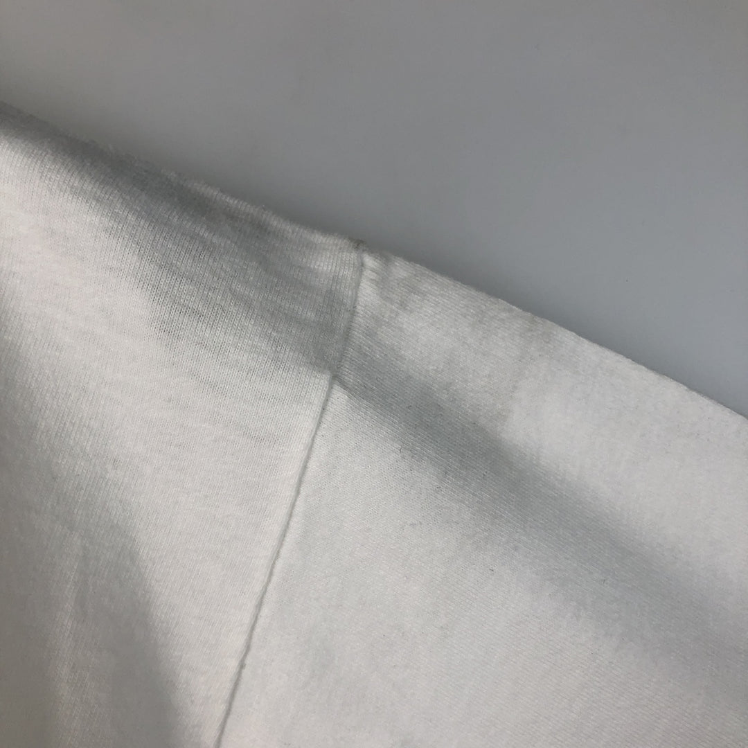 80'S ALORE Advertising Long-Sleeve T-Shirt, Made in USA, Men's Size L (Equivalent), Vintage cotton white type Vintage Second Hand