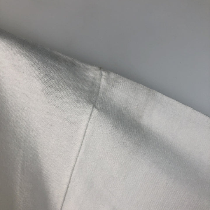80'S ALORE Advertising Long-Sleeve T-Shirt, Made in USA, Men's Size L (Equivalent), Vintage cotton white type Vintage Second Hand