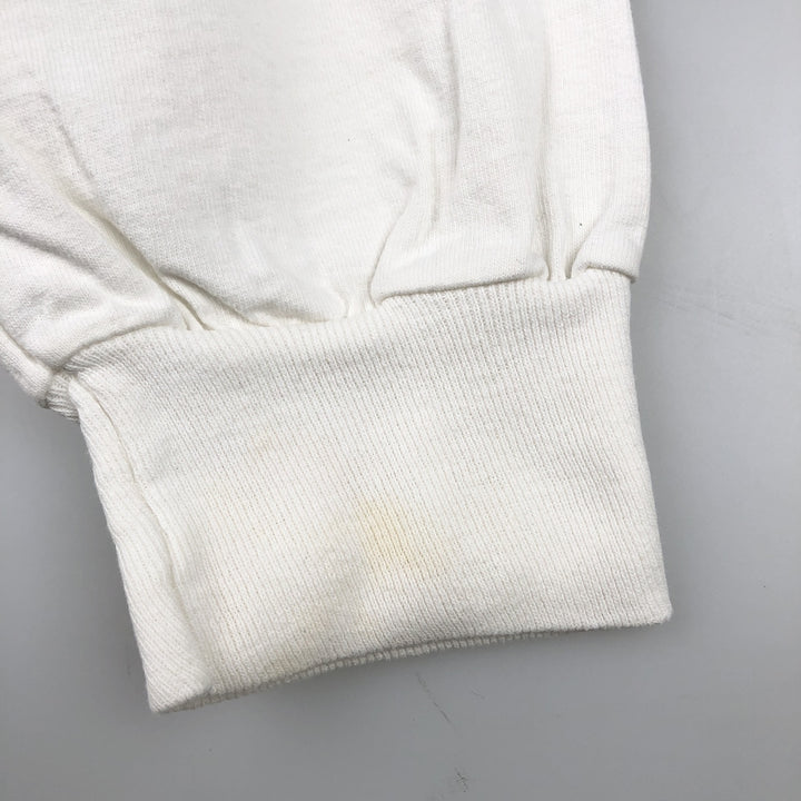 90'S Anvil Long Sleeve T-Shirt, Made in USA, Men's L Size, Vintage cotton white type Vintage Second Hand