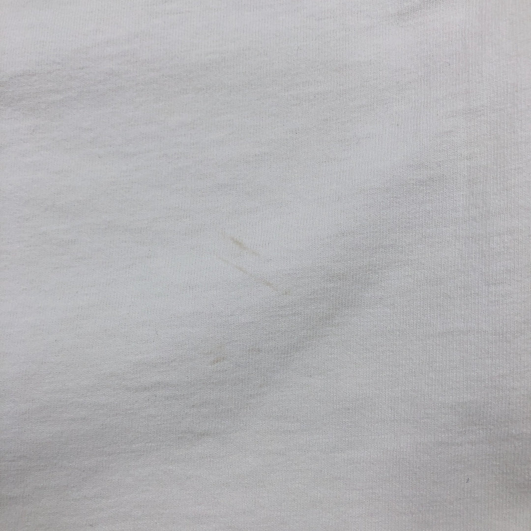 90'S Anvil Long Sleeve T-Shirt, Made in USA, Men's L Size, Vintage cotton white type Vintage Second Hand