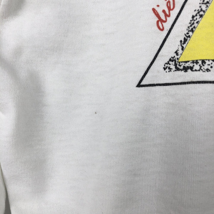 Long T-shirt, Men's XL unclear white type Vintage Second Hand