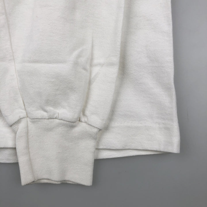 90'S Fruit of the Loom Long-Sleeve T-Shirt, Men's Size L (Equivalent), Vintage cotton white type Vintage Second Hand