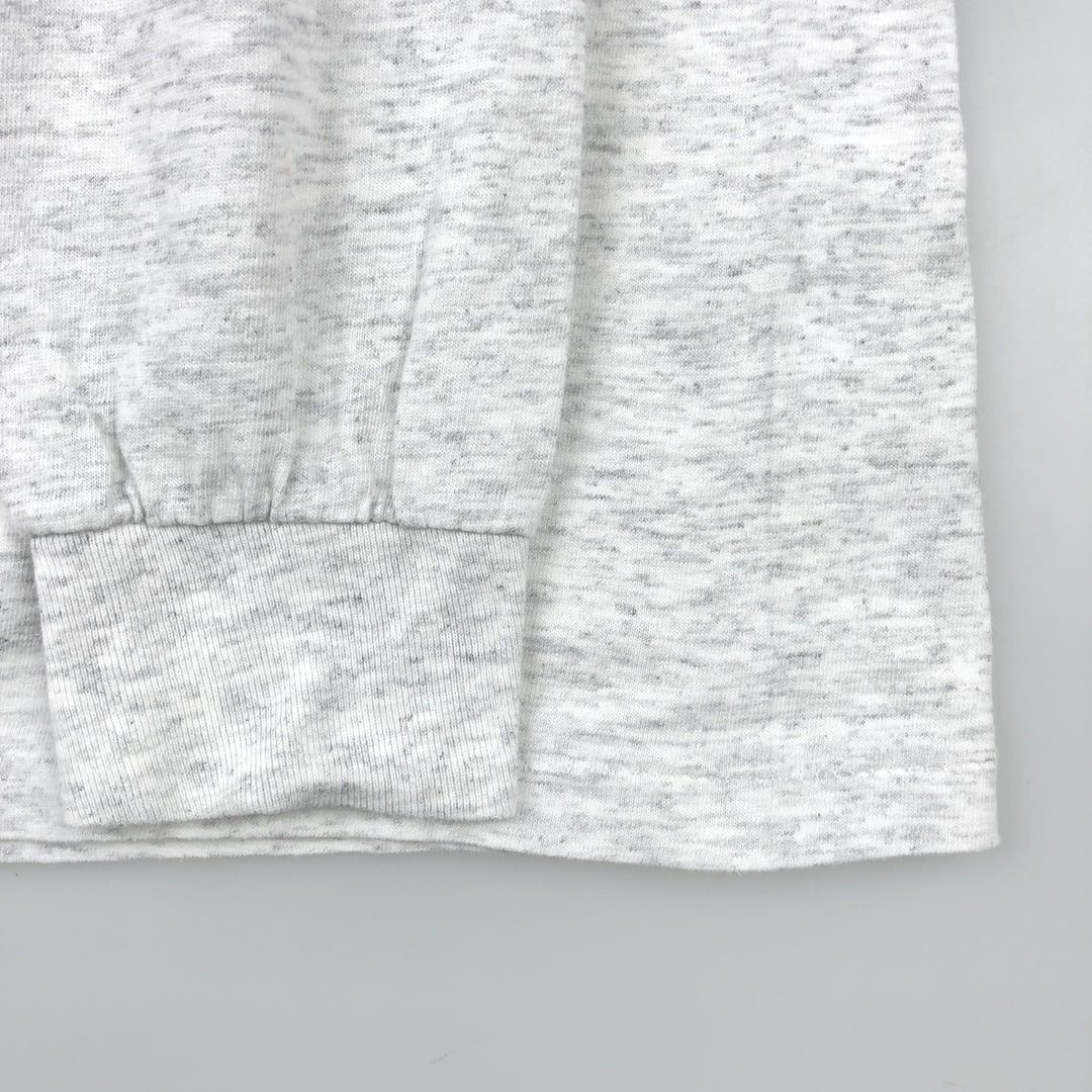 90'S Oneita POWER-T Long Sleeve T-Shirt, Made in USA, Men's Size XL, Vintage cotton pale white type Vintage Second Hand