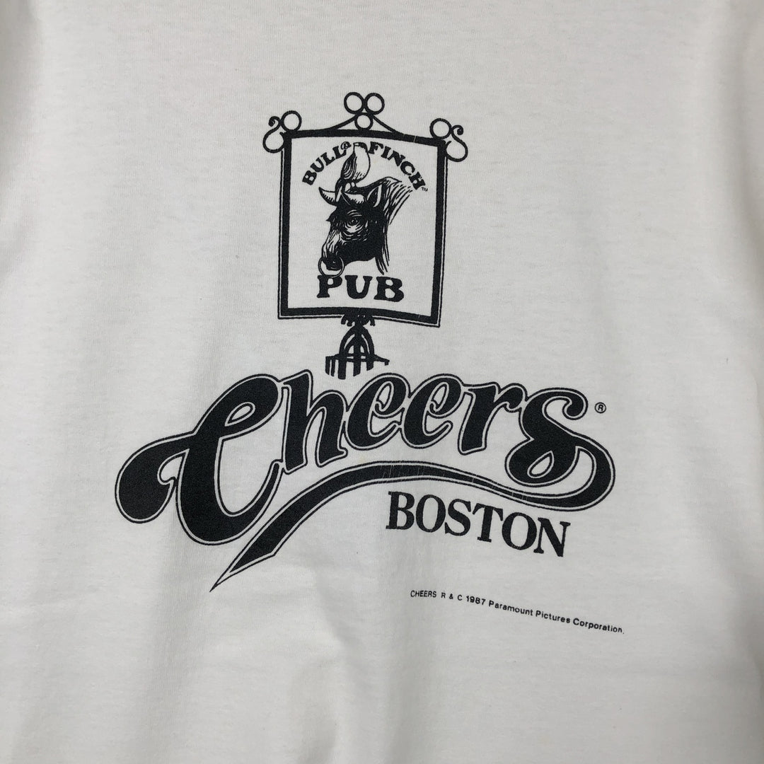 80'S Long-Sleeve T-Shirt, Men's Size XL (Equivalent), Vintage unclear white type Vintage Second Hand