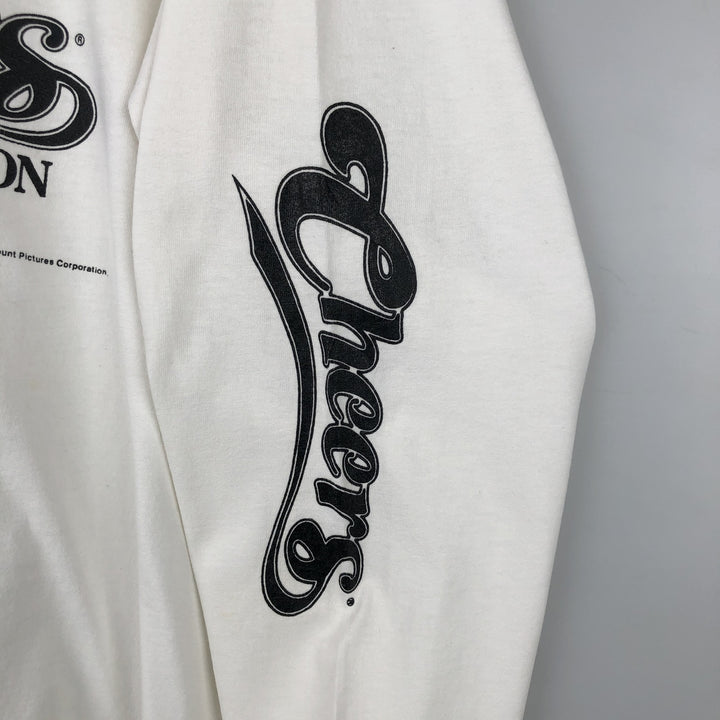 80'S Long-Sleeve T-Shirt, Men's Size XL (Equivalent), Vintage unclear white type Vintage Second Hand