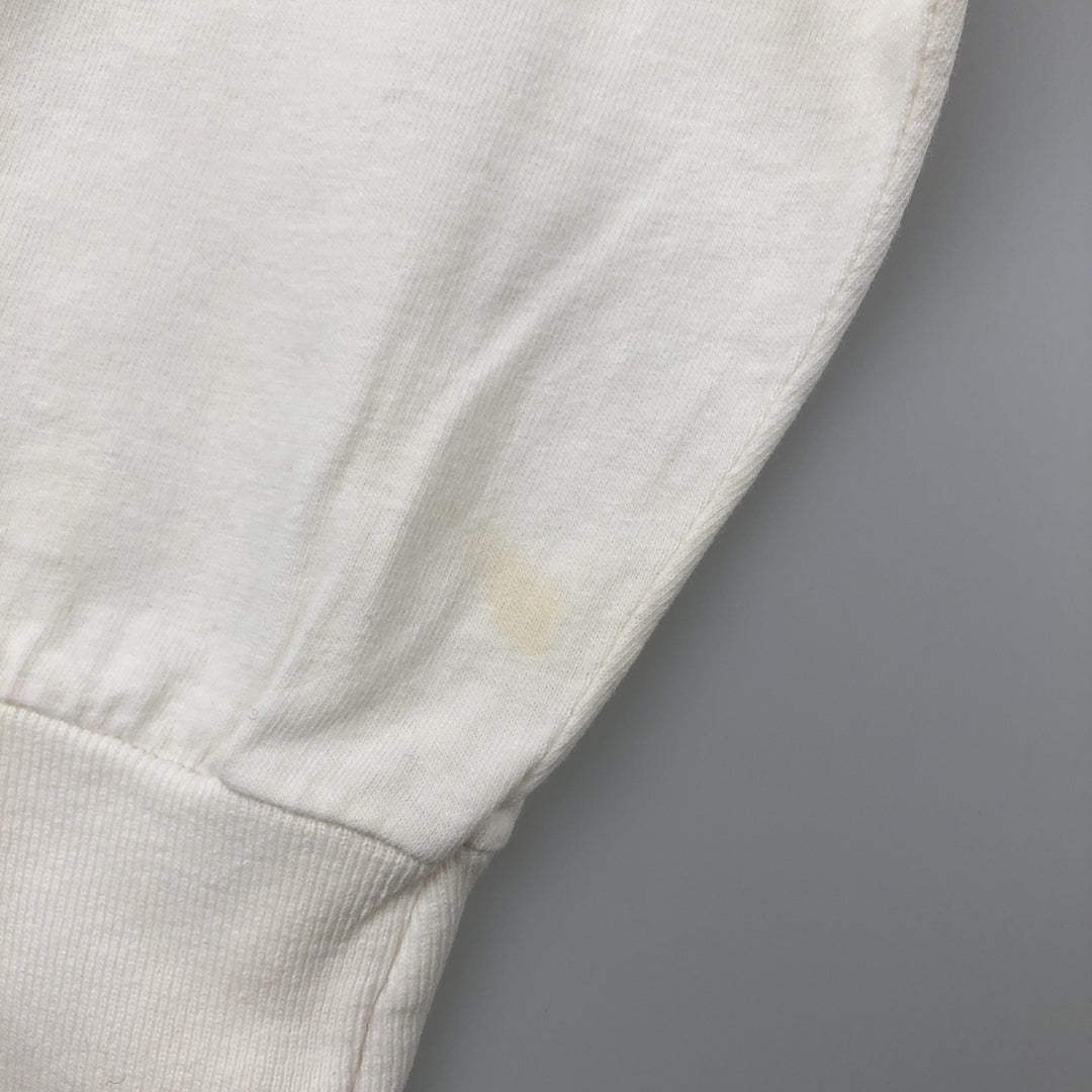 80'S Long-Sleeve T-Shirt, Men's Size XL (Equivalent), Vintage unclear white type Vintage Second Hand