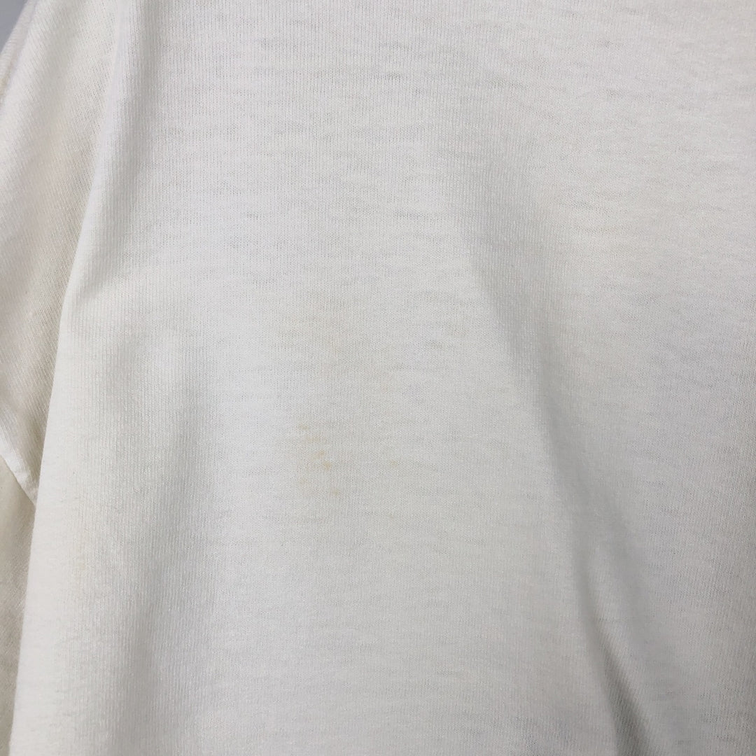 80'S Long-Sleeve T-Shirt, Men's Size XL (Equivalent), Vintage unclear white type Vintage Second Hand