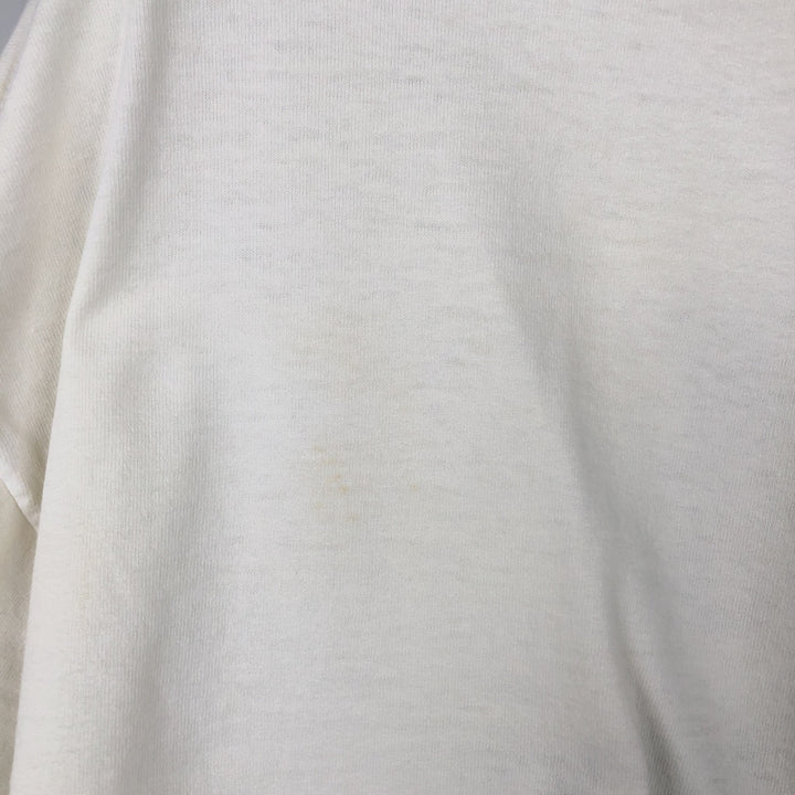 80'S Long-Sleeve T-Shirt, Men's Size XL (Equivalent), Vintage unclear white type Vintage Second Hand