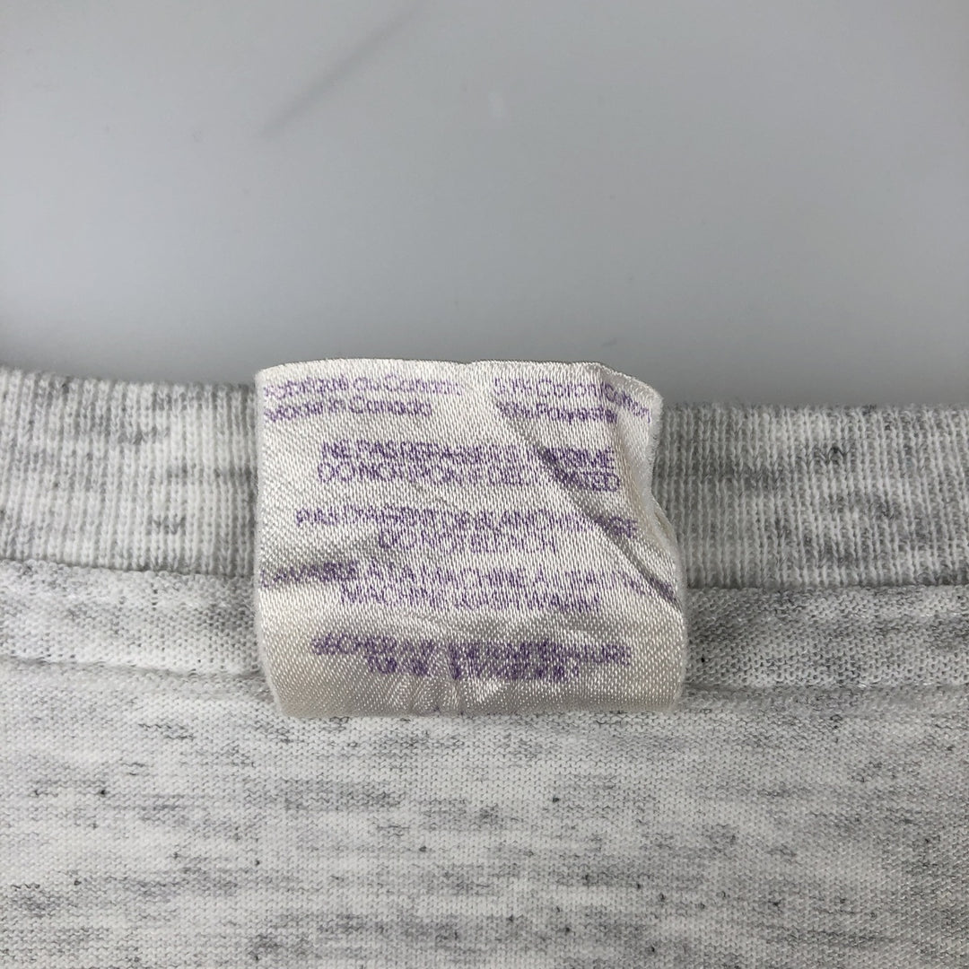 90'S HUMEUR DESIGN Long-Sleeve T-Shirt, Made in Canada, Men's Size M (approx.), Vintage cotton pale white type Vintage Second Hand