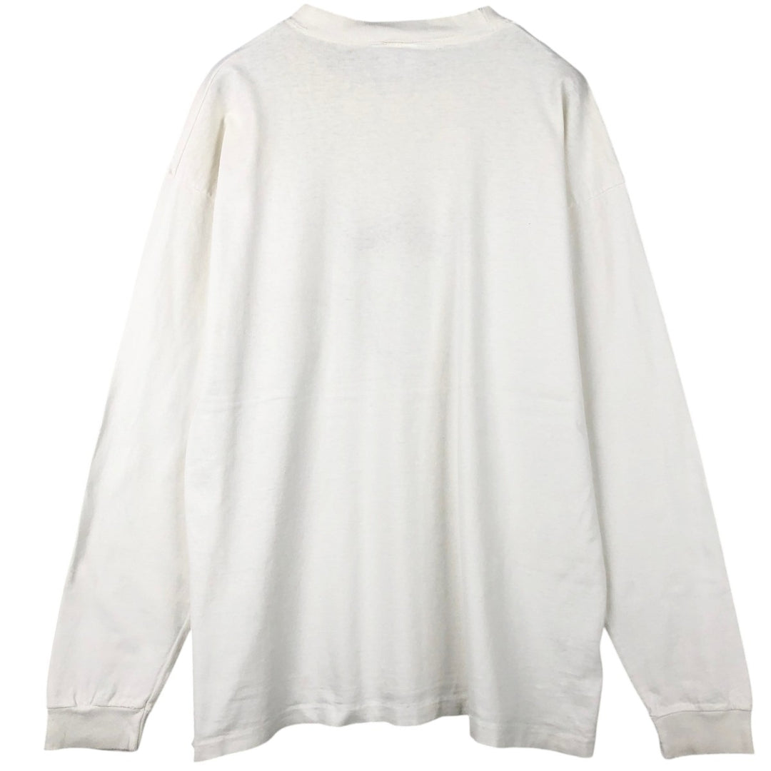 90'S BILLABONG Long-Sleeve T-Shirt, Made in USA, Men's Size L (Equivalent), Vintage cotton white type Vintage Second Hand