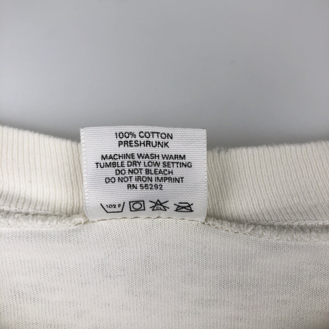 90'S BILLABONG Long-Sleeve T-Shirt, Made in USA, Men's Size L (Equivalent), Vintage cotton white type Vintage Second Hand