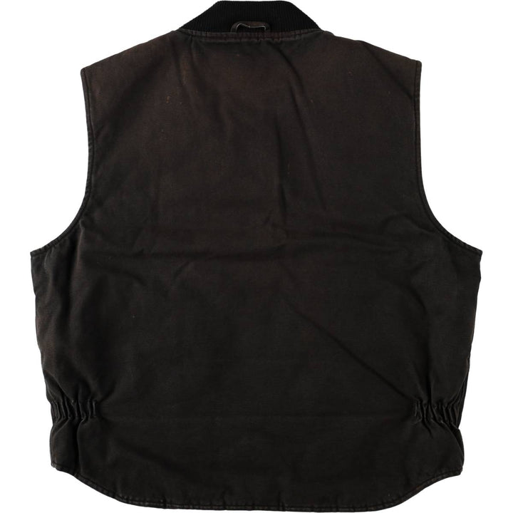 Big Smith padded duck vest, made in Russia, men's size XL equivalent. cotton black type Vintage Second Hand
