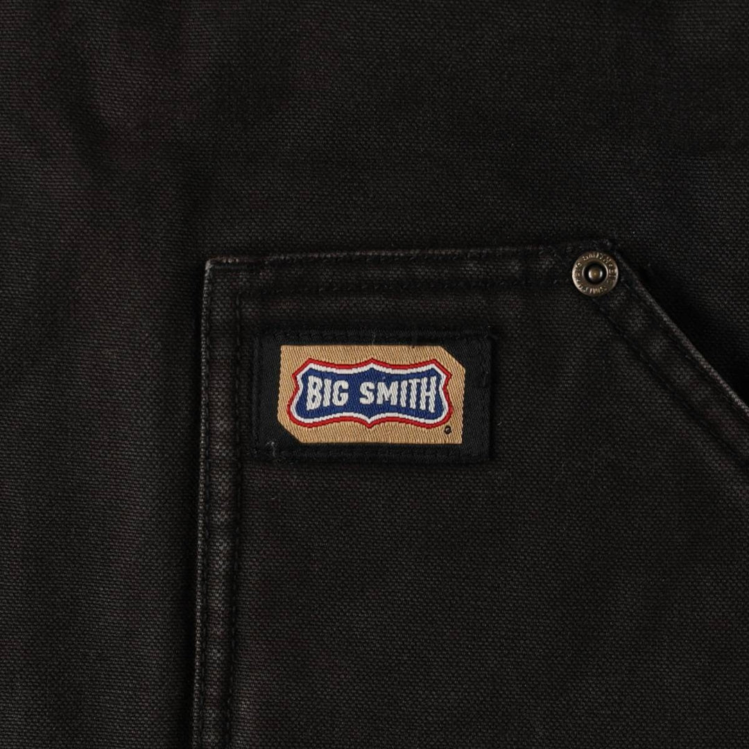 Big Smith padded duck vest, made in Russia, men's size XL equivalent. cotton black type Vintage Second Hand