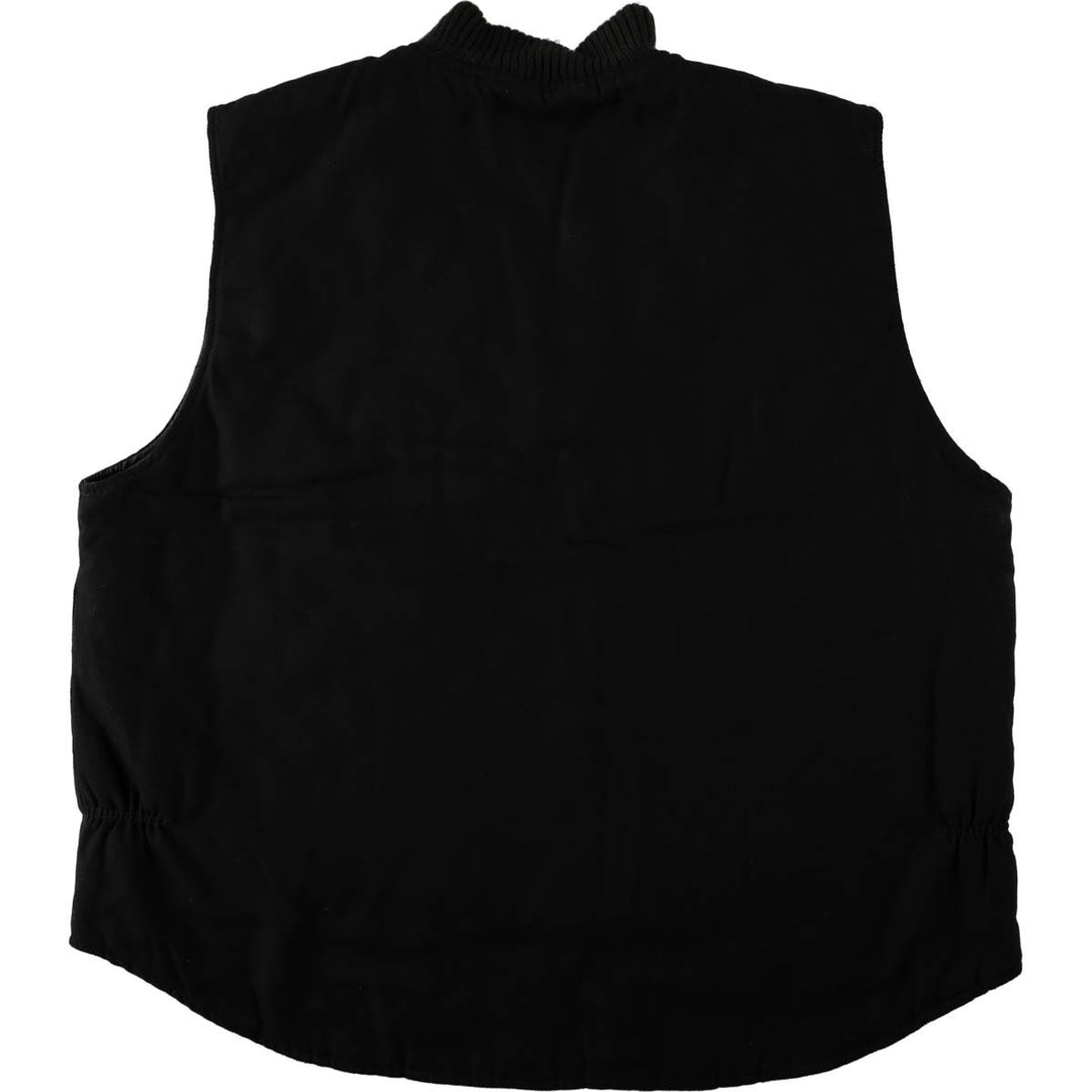 Tri-Montain Padded Duck Vest, Men's XL (approx.) cotton black type Vintage Second Hand