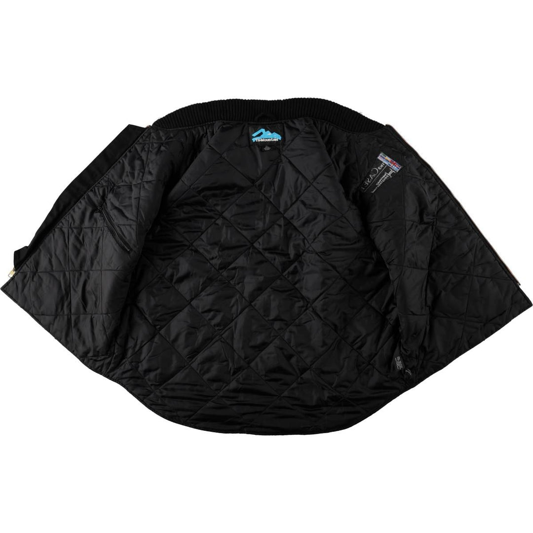 Tri-Montain Padded Duck Vest, Men's XL (approx.) cotton black type Vintage Second Hand