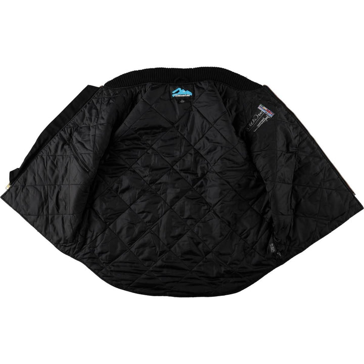 Tri-Montain Padded Duck Vest, Men's XL (approx.) cotton black type Vintage Second Hand
