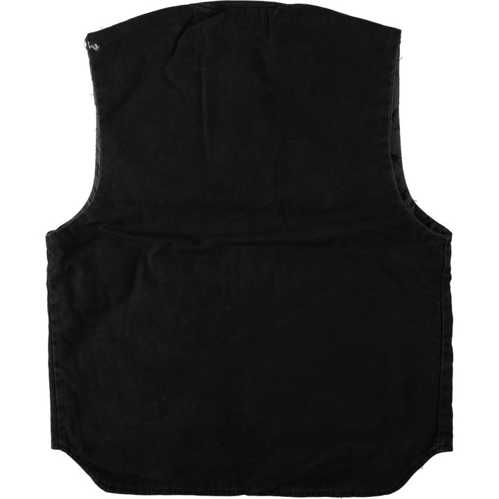 1990'S Berne Apparel Padded Duck Vest, Men's Size L (approx.), Vintage cotton black type Vintage Second Hand