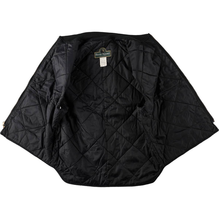 1990'S Berne Apparel Padded Duck Vest, Men's Size L (approx.), Vintage cotton black type Vintage Second Hand