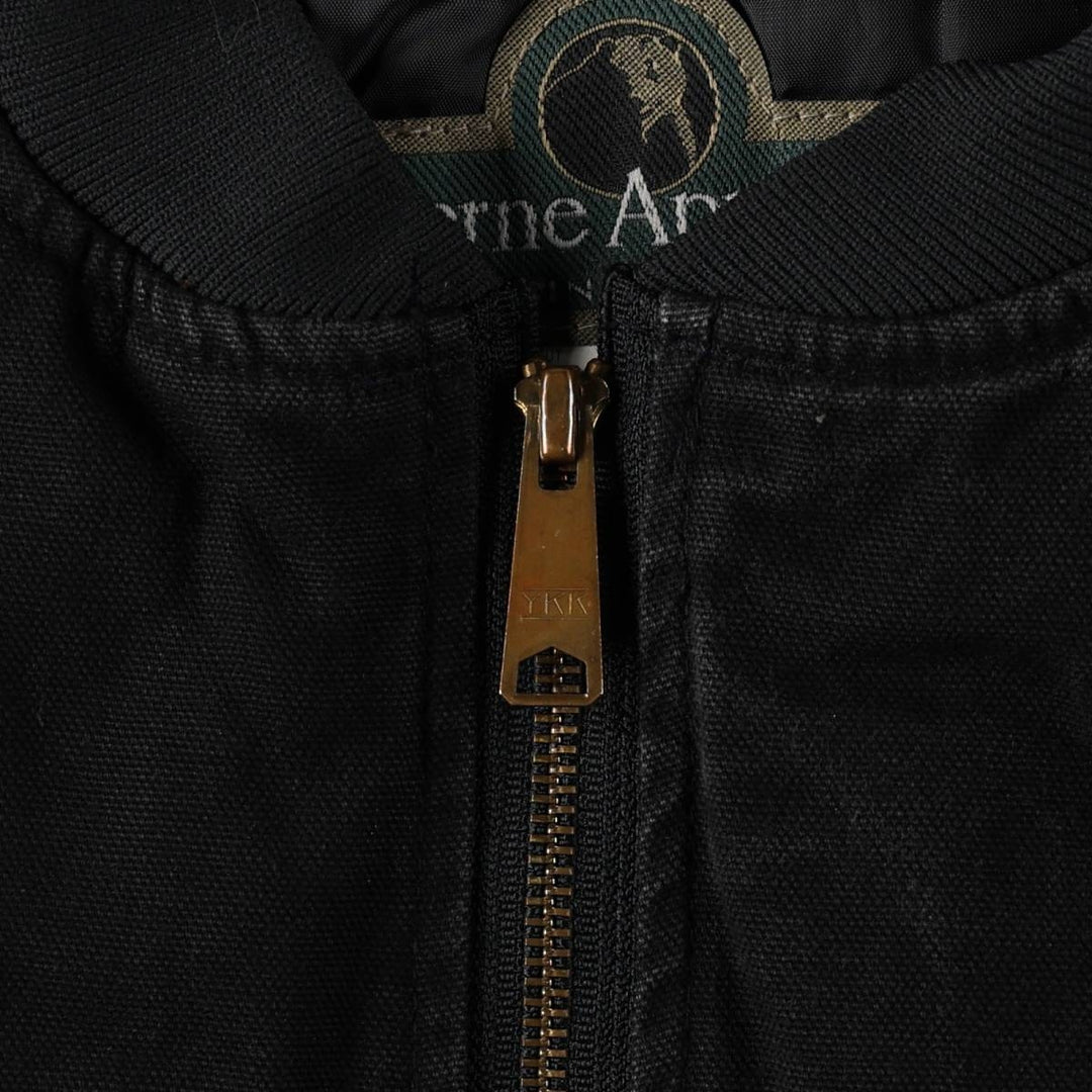 1990'S Berne Apparel Padded Duck Vest, Men's Size L (approx.), Vintage cotton black type Vintage Second Hand